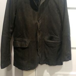 Allsaints Survey Leather Blazer